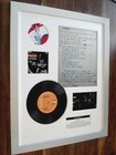 David Bowie - Starman 7  Record Single   Hand Written Framed Lyrics Montage