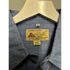 Guayaberas Exclusivas Colli Blue Linen Long Sleeve Mexican Wedding Shirt Mens 42