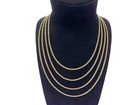 10k Yellow Gold 2mm Solid Curb Miami Cuban Chain Link Men Women Necklace 18 -24 