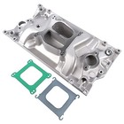 Carbureted Dual Plane Intake Manifold Replacement For Chevy Small Block Vortec 