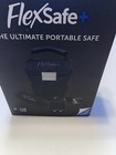 Aqua Vault Flexsafe Plus Portable Safe W  Solar Power Bank   Motion Alarm Black