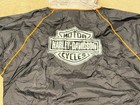 Harley Davidson Motorclothes 2 Piece Motorcycle Rain Suit Xl Black Orange Hooded