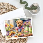 Caroline s Treasures Decorating Easter Norfolk Terrier Greeting Cards Pack Of 8