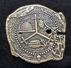 Doubloon Pirate Challenge Coin With Freemason Masonic Symbols  Antique Gold