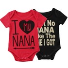 Newborn Infant Baby Boys Girls Bodysuit Printed Romper Jumpsuit Outfits Clothes