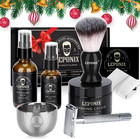 Deluxe Shaving Kit For Men With Razor  Cream  Brush  Bowl   Bib     Gift Set