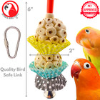 Bonka Bird Toys 2365 Two Mini Cake Sola Atta Chew Shred Small Parrot Cage Toy