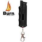 3 Pack Burn Pepper Spray 1 2oz Black Self Defense Security Keychain Twist Top