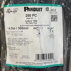 Qty 250 Panduit Plt4h-tl0 Cable Tie Light Heavy Weather Resistant Nylon 14 5 new