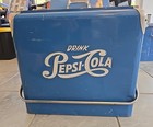 Vintage 1950s Pepsi-cola Metal Cooler Progress Refrigerator Co Louisville Ky