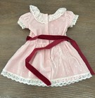 American Girl Samantha Beforever Doll 18  Pink Meet Dress White Lace