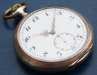 W h s  Vintage Silver Pocket Watch  Swiss Made 