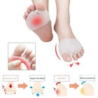 2pcs Silicone Bunion Toe Corrector Orthotics Straightener Separator Pain Foot