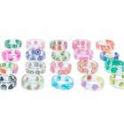 Bulk Lots New Style 50 Cute Colorful Resin Rings Charm Child Girl Women Jewelry