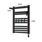 10 Layer Heated Towel Rack Towel Warmer With Timer Wall Mounted W  Shelf