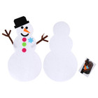 15 Inch Christmas Crafting Large Felt Ornament Kit Snowman Ornament