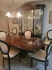 Vintage Dining Room Set With China  Dining Table And 6 Chairs