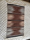 Native American Hand Woven Wool Rug Tribal Southwestern Partial Tag  20  X 38 