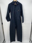 Dickies New Men   s Navy Twill Zip Front Mechanic Work Coveralls  -size Small