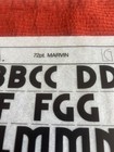 Four  4  Letraset Instant Lettering Transfer Letters Marvin 72pt Nice 1