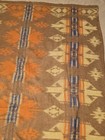 Vtg 40s Camp Beacon Style Southwestern Aztec Indian Pattern Tribal Blanket 70x45