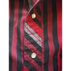 Rustler Men s Red Black Stripe Western Pearl Snap Long Sleeve Shirt 14 5 32 33