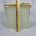 Vintage Tupperware Cereal Keeper Container  469 Harvest Gold  471 Flip Top Lid