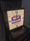Vintage 1989 Anheuser Busch Bud Light Budweiser Beer Lighted Sign Light-up Clock