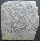 Original Vintage Large Shop Used  Rats Get Fat While Good Men Die Tattoo Stencil