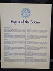 Vintage Signs Of The Zodiac Stamp Display Page Republic Of Maldives As-is