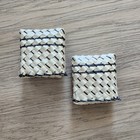 Natural Woven Coin Purse Lot Of 2 Boho Ethnic Handmade Philippines 3x2 5 Nwot