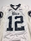 Game Worn Used Nike Rice Owls Football Jersey  12 Size M Brackens