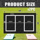 2 Packs Cornhole Mats 5 X 8 Ft Felt Prevent Slipping Cornhole Pads For Cornho   