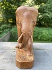 Vintage Master Hand Carved Elephant Carving Statue Figure