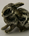English Sterling Silver Hare Bunny Rabbit Animal Figure Chester 1922 Antique