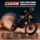 Electric Dirt Bike Peak 2500w Electric Motorcycle 48v 21ah E-moutainbike 35mph