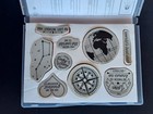Stampin  Up  Going Global  9  Stamps Set-retired mixed Phrases-globe big Dipper 