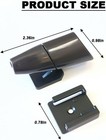 Deer Warning Whistle 4pcs With Adhesive Tape  Universal Vehicle H Color  Black
