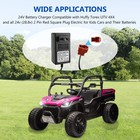 24v Battery Charger Compatible With Ride On Toys For Kids  Charger  Black 