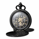Vintage Mechanical Pocket Watch With Chain - Classic Handwind  Roman Numerals  U