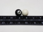 Mini Pool Table Billiard Black 8   White Cue Ball Game Parts Only Kids Toy