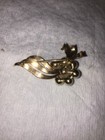 Beautiful Vintage 14k Gold   Pearl Pin Pearls   Smokey Stones Brooch