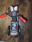 Vtg Folk Art Wooden Primitive Horse On Wheels Equestrian Christmas Holiday Decor