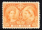 Canada 1   Queen Victoria Scott 51 Mint Original Gum Never Hinged Pristine Gem     