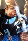 Snakeskin Crow Amber Spirit Witch Folk Magic Voodoo Hoodoo Protection Doll Vx2