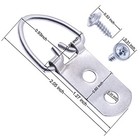 Heavy Duty D Ring Picture Hangers With Screws  Large Wide D-ring Picture 