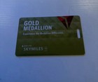 Delta Air Lines Skymiles Medallion Luggage Bag Tags   Silver gold platinum