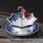 Blue And White Porcelain Tea Strainer Ceramic Tea Filter Umbrella Shape Teaware