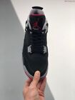 Air Jordan 4 Retro   bred   engraved Black And Red