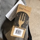 Chef Works Urban Collection Bib Apron Cotton Black Pinstripe 1 Pocket Adjustable